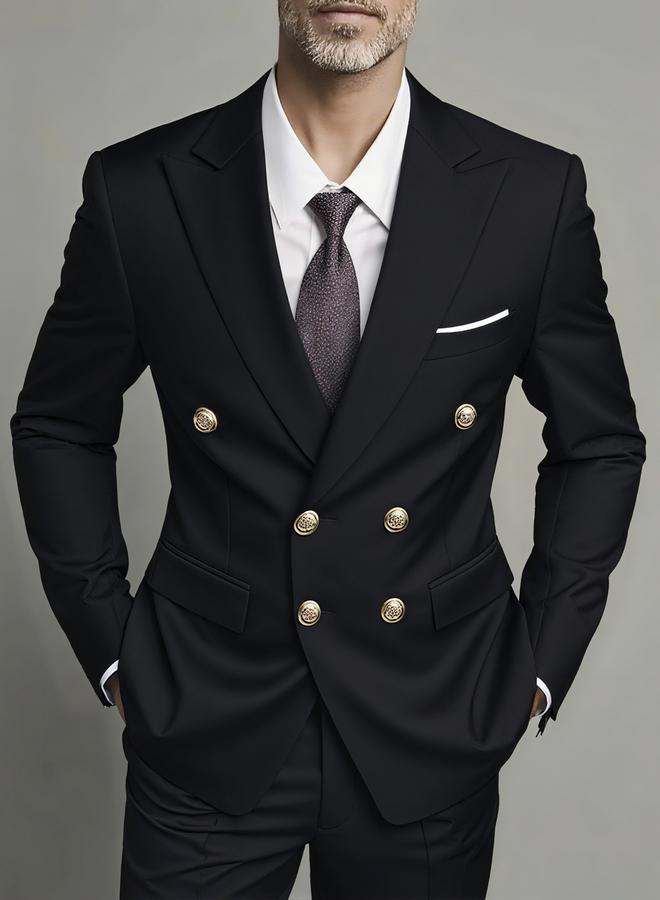 تايك تو طقم بليزر بأزرار مزدوجة وبنطلون بدلة - Image 4